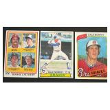 Dale Murphy 3 Card Lot w/ RC - 1979 Topps Rookie Catchers #708 / 1979 / 1980 Vintage Baseball Cards