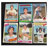 Don Sutton 6 Card Lot - 1973 / 1975 / 1976 / 1977 / 1979 / 1980 Vintage Baseball Cards