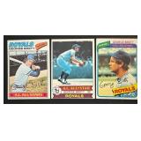 George Brett 3 Card Lot - 1977 / 1979 / 1980 Vintage Baseball Cards