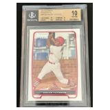 Oscar Tavares Beckett Graded 10 Pristine RC 2012 Bowman Prospects #BP102 Rookie Baseball Card