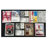 15 Card Baseball Relic/Auto Lot - See Description