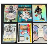 6 Jacksonville Jaguars Autos, Relic, Numbered Cards - Keenan McCardell Auto /40 and Relic /350, Fred Taylor Relic, Byron Leftwich Relic, LeBrandon Toefield Rookie Auto, Reggie Williams Relic Football 