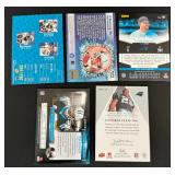 6 Carolina Panthers Autos, Relics, Numbered Cards - Wesley Walls Auto /250, Kelvin Benjamin RC Relic /99, Jonathan Stewart RC Relic, Patrick Jeffers Auto Refractor, Tyler Gaffney RC /999 Football Card