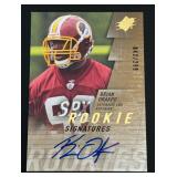 Brian Orakpo RC Auto /299 2009 SPx #124 Rookie Signatures, numbered 042/299 Football Card