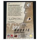 Brian Orakpo RC Auto /299 2009 SPx #124 Rookie Signatures, numbered 042/299 Football Card