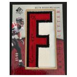 Keith Brookings Auto Letter Relic /50 2007 NFL SP Authentic By The Letter #BTL-KB, numbered 07/50 Signed Football Card