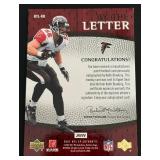 Keith Brookings Auto Letter Relic /50 2007 NFL SP Authentic By The Letter #BTL-KB, numbered 07/50 Signed Football Card