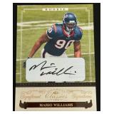 Mario Williams RC Auto /100 2006 Donruss Classics Significant Signatures #153, numbered 007/100 Rookies Signed Football Card