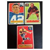 1956 Topps Football 3 Card Vintage Lot