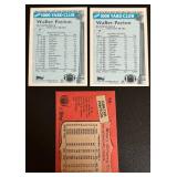 Walter Payton 3 Card Football Lot