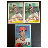Nolan Ryan 3 Card Lot 1981 and 1985 Topps Baseball