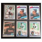 Rod Carew 6 Card Lot 1980-1984 Minnesota Twins Vintage Baseball