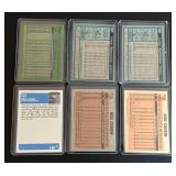 Rod Carew 6 Card Lot 1980-1984 Minnesota Twins Vintage Baseball