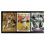 Randy Moss, Adrian Peterson, Cris Carter 3 Card Lot w/ Numbered Cards - Minnesota Vikings Football