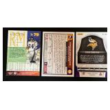 Randy Moss, Adrian Peterson, Cris Carter 3 Card Lot w/ Numbered Cards - Minnesota Vikings Football