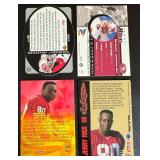 Jerry Rice 4 Card Die Cut and Insert Football Card Lot