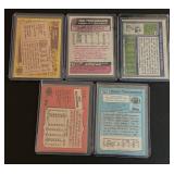 5 Card HOF Star QB Lot - 1972 Griese, 1977 Theisman, 1986 Elway, 1987 Montana, 1988 Testaverde RC Football Cards