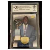 Michael Jordan BCCG Graded 10 Gem Mint 2009-2010 Upper Deck Michael Jordan Legacy Collection #68 Basketball Card
