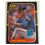 Greg Maddux RC 1987 Leaf Rated Rookie #36 Baseball Card