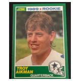 Troy Aikman RC 1989 Score #270 Rookie Football Card