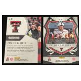 Patrick Mahomes 2 Card Lot - 2020 Prizm Draft Picks #80 Crusade and #81 Football Cards