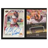 2 University of Minnesota Football Autos - David Cobb 2015 UD Inscriptions #DC and Maxx Williams 2015 SAGE Authentic Autograph #A38