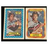 Rod Carew 2 Card Kellogg