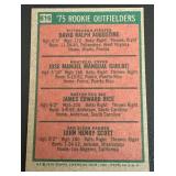 Jim Rice RC 1975 Topps #616 Rookie Outfielders Vintage Rookie Baseball Card