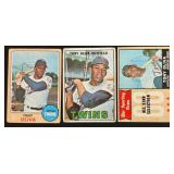 Tony Oliva 3 Card Vintage Lot - 1967 and (2) 1968 Minnesota Twins Baseball Cards
