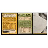 Tony Oliva 3 Card Vintage Lot - 1967 and (2) 1968 Minnesota Twins Baseball Cards