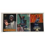 Kevin Garnett 3 Card RC Lot Rookie Minnesota Timberwolves Basketball Cards