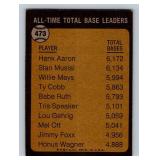 1973 Topps All-Time Total Base Leaders Hank Aaron #473 Vintage Baseball Card