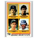 Paul Molitor and Alan Trammell RC 1978 Topps #707 Rookie Shortstops Vintage Baseball Card