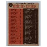 1962 Topps NL HR Leaders - Willie Mays, Frank Robinson, Orlando Cepeda #54 Vintage Baseball Card
