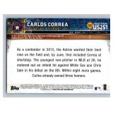 Carlos Correa RC 2015 Topps Update #US251 Rookie Minnesota Twins Baseball Card
