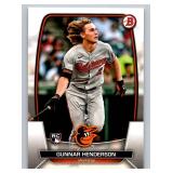 Gunnar Henderson RC 2023 Bowman #65 Rookie Baseball Card
