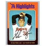 Nolan Ryan 1975 Topps Highlights #5 Vintage Baseball Card