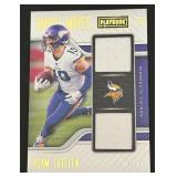Adam Thielen Dual Relic /149 2021 Playbook Double Mooves #DM-ATH, numbered 138/149 - Minnesota Vikings Football Card
