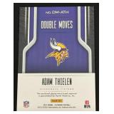Adam Thielen Dual Relic /149 2021 Playbook Double Mooves #DM-ATH, numbered 138/149 - Minnesota Vikings Football Card