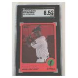 Torii Hunter Red Hot Foil #34/50 SGC 8.5 NM-MT+ 2021 Topps Archives #131 Minnesota Twins Baseball Card