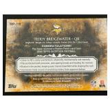 Teddy Bridgewater RC Relic 74/75 2014 Topps Inception Rookie Patch #RP-TB Minnesota Vikings Football Card