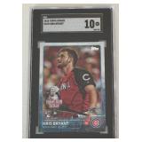 Kris Bryant RC SGC 10 Gem Mint 2015 Topps Update #US78 Rookie Baseball Card