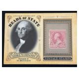 2020 Upper Deck Goodwin Champions Head of State Vintage Stamps George Washington #HS-11 2 Cent Stamp Card