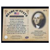 2020 Upper Deck Goodwin Champions Head of State Vintage Stamps George Washington #HS-11 2 Cent Stamp Card