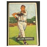 1951 Bowman Willard Marshall #98 Vintage Baseball Card