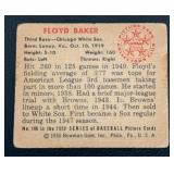 1950 Bowman Floyd Baker #146 Vintage Baseball Card