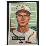 1951 Bowman Billy Demars #43 Vintage Baseball Card