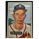 1951 Bowman Vern Bickford #42 Vintage Baseball Card