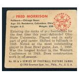 1950 Bowman Fred Morrison #98 Vintage Football Card