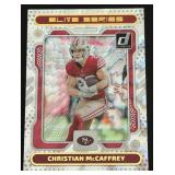 Christian McCaffrey Foil Insert 2023 Donruss Elite Series #ES-13 Football Card